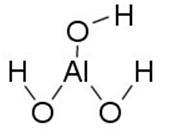aluminum bonded to 3 Hydroxyl groups