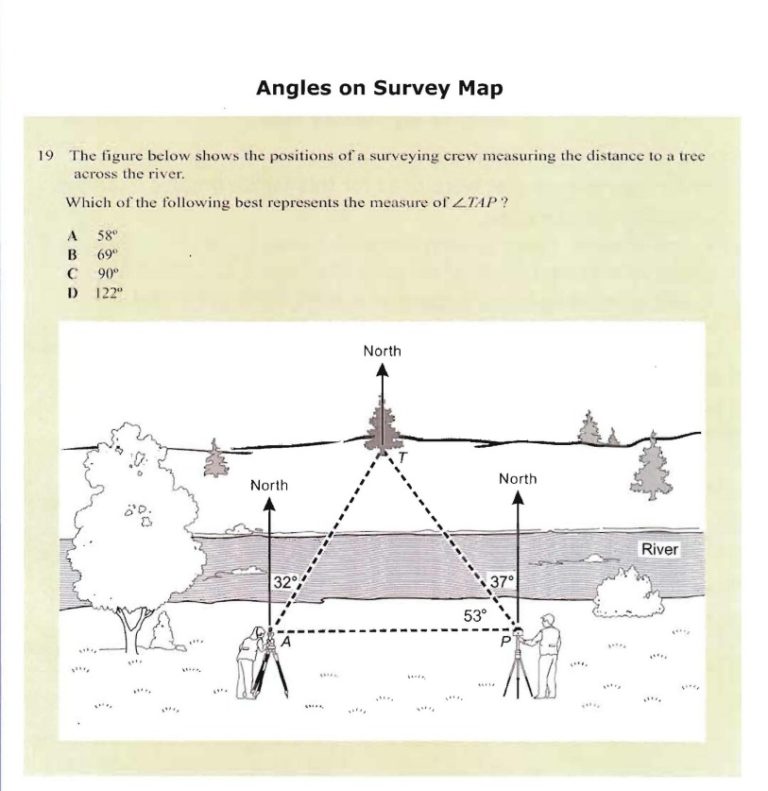 Sample 5 Angles on a Survey Map DIAGRAM Center
