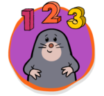 An image of a cartoon rodent with the numbers 1,2 and 3 above it's head.